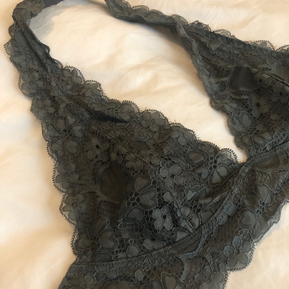 Free People Galloon Lace Halter Bra